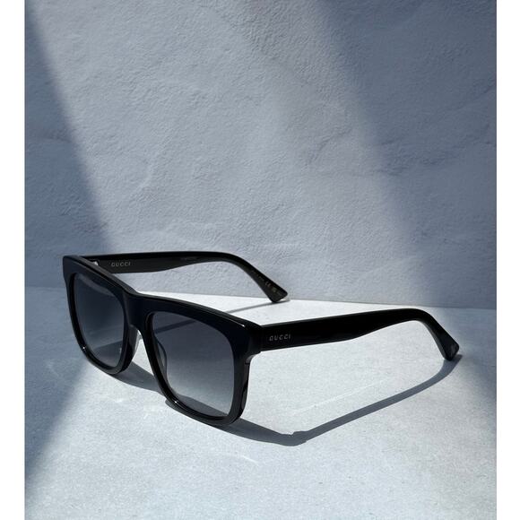 NEW Gucci GG0158SN Black Square Unisex Sunglasses main image 5